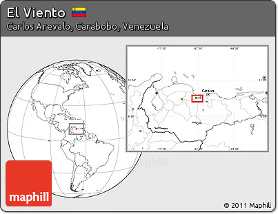 Blank Location Map of El Viento