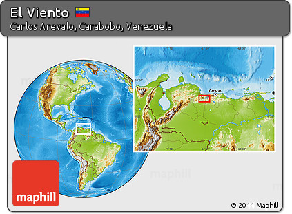 Physical Location Map of El Viento