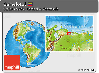 Physical Location Map of Gamelotal