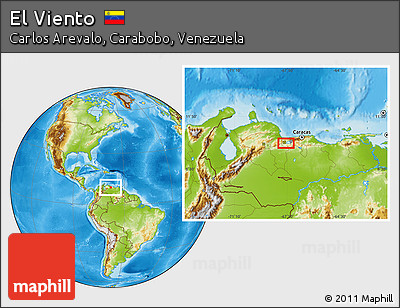 Physical Location Map of El Viento
