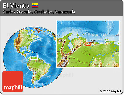 Physical Location Map of El Viento