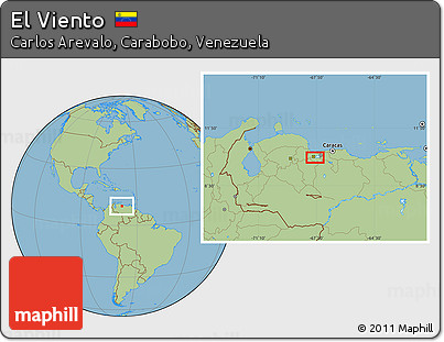 Savanna Style Location Map of El Viento