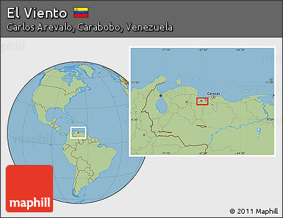 Savanna Style Location Map of El Viento