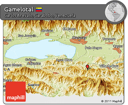Physical Panoramic Map of Gamelotal