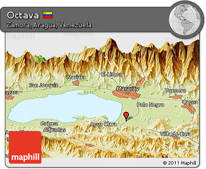 Physical Panoramic Map of Octava