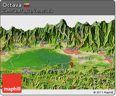 Satellite Panoramic Map of Octava
