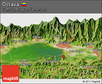 Satellite Panoramic Map of Octava