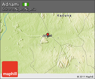 Physical 3D Map of Adnami