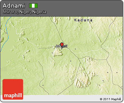 Physical 3D Map of Adnami