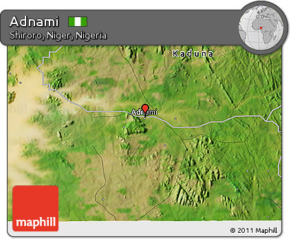 Satellite 3D Map of Adnami