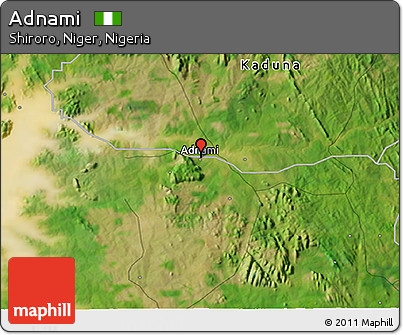 Satellite 3D Map of Adnami