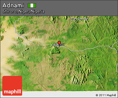 Satellite 3D Map of Adnami