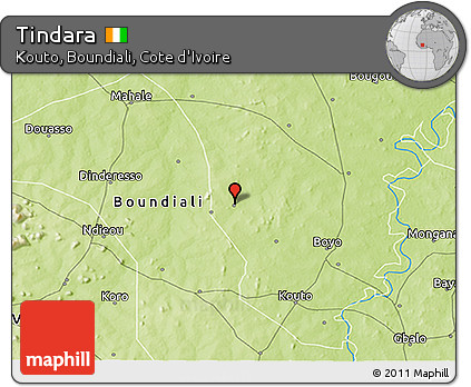 Physical 3D Map of Tindara