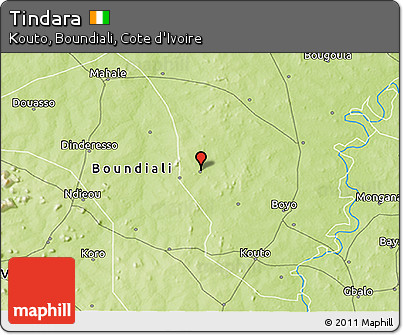 Physical 3D Map of Tindara