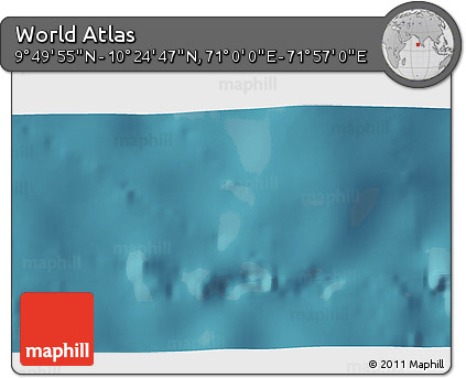 Satellite 3D Map of the Area around 10° 7' 21" N, 71° 28' 29" E