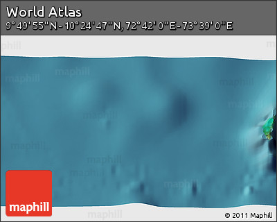 Satellite 3D Map of the Area around 10° 7' 21" N, 73° 10' 30" E