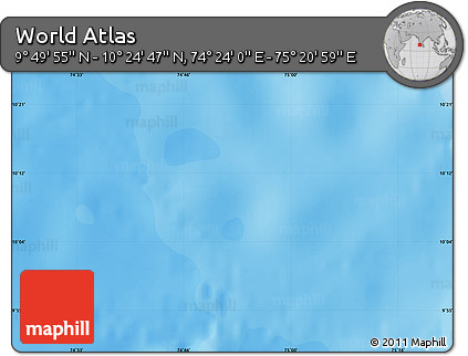 Political Map of the Area around 10° 7' 21" N, 74° 52' 30" E
