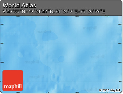 Political Map of the Area around 10° 7' 21" N, 74° 52' 30" E