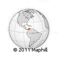 Outline Map of the Area around 10° 7' 21" N, 74° 43' 29" W, rectangular outline
