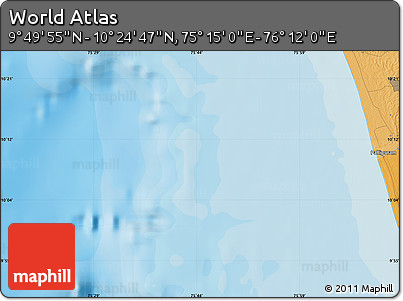 Political Map of the Area around 10° 7' 21" N, 75° 43' 29" E