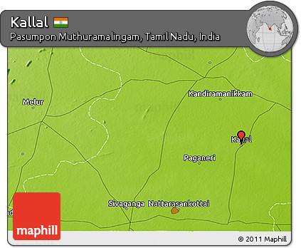 Physical 3D Map of Kallal