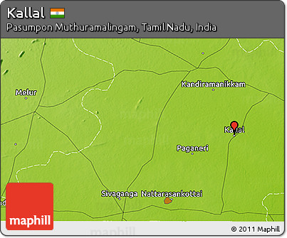 Physical 3D Map of Kallal