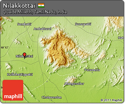 Physical Map of Nilakkottai