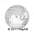 Outline Map of the Area around 10° 7' 21" N, 83° 22' 30" E, rectangular outline