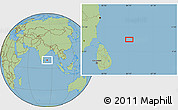 Savanna Style Location Map of the area around 10° 7' 21" N, 84° 13' 29" E