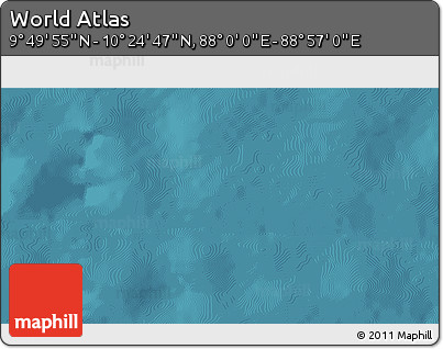 Satellite 3D Map of the Area around 10° 7' 21" N, 88° 28' 29" E