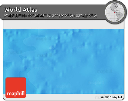 Political 3D Map of the Area around 10° 7' 21" N, 89° 10' 30" W