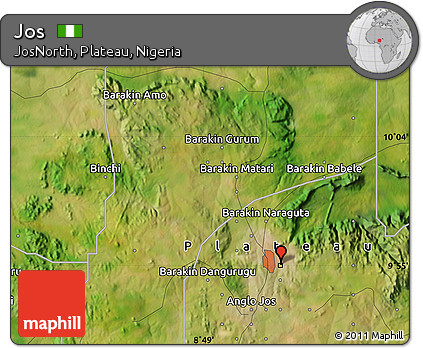 Satellite Map of Jos