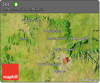 Satellite Map of Jos