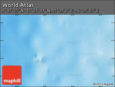 Physical Map of the Area around 10° 7' 21" N, 96° 7' 30" E