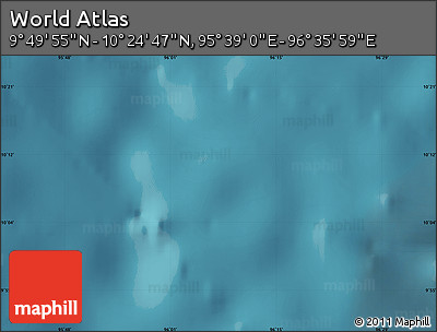 Satellite Map of the Area around 10° 7' 21" N, 96° 7' 30" E