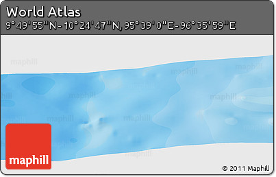 Political Panoramic Map of the Area around 10° 7' 21" N, 96° 7' 30" E