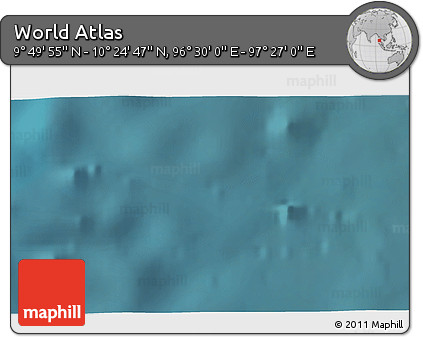 Satellite 3D Map of the Area around 10° 7' 21" N, 96° 58' 29" E