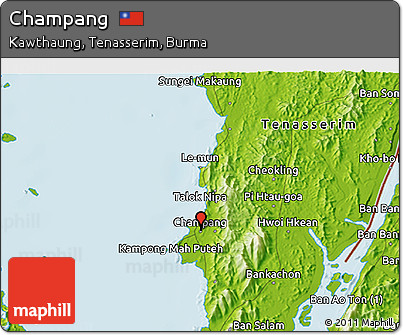Physical 3D Map of Champang