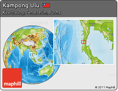 Physical Location Map of Kampong Ulu