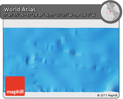 Physical 3D Map of the Area around 10° 7' 21" N, 99° 22' 30" W