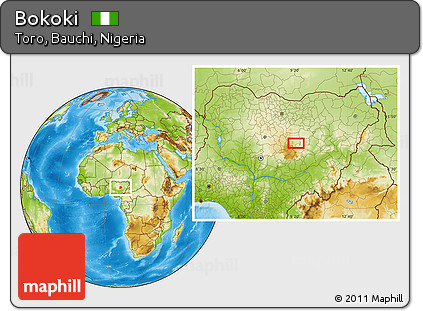 Physical Location Map of Bokoki