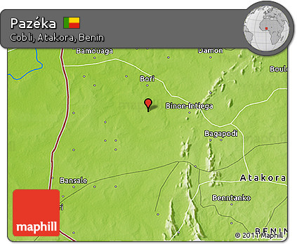 Physical 3D Map of Pazéka