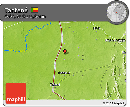 Physical 3D Map of Tantané