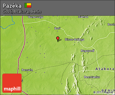 Physical 3D Map of Pazéka