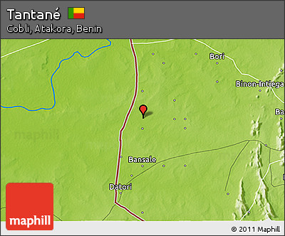 Physical 3D Map of Tantané