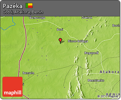 Physical 3D Map of Pazéka