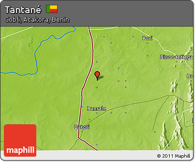 Physical 3D Map of Tantané