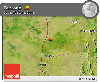 Satellite 3D Map of Tantané