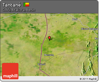 Satellite 3D Map of Tantané