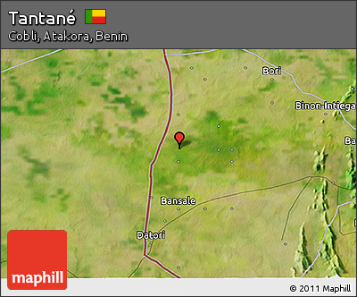 Satellite 3D Map of Tantané